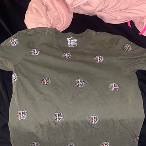 Green Nike shirt